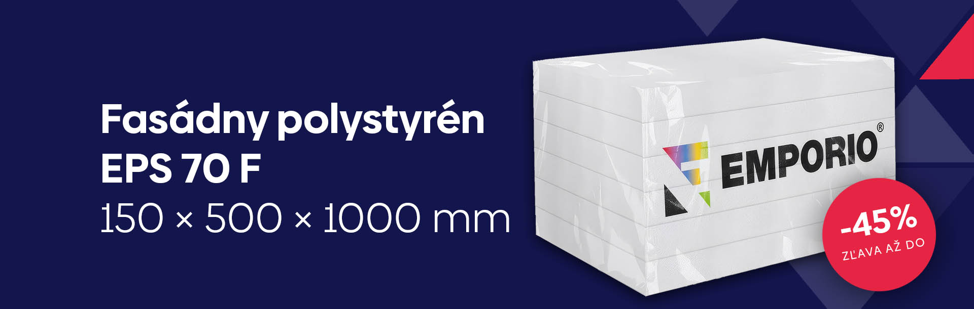 Polystyren fasadny EPS 70 F 150x500x1000 mm
